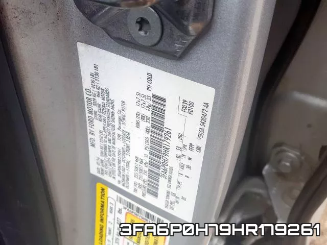 3FA6P0H79HR179261 фото 2