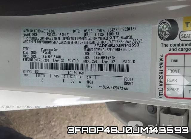 3FADP4BJ0JM143593 фото 9