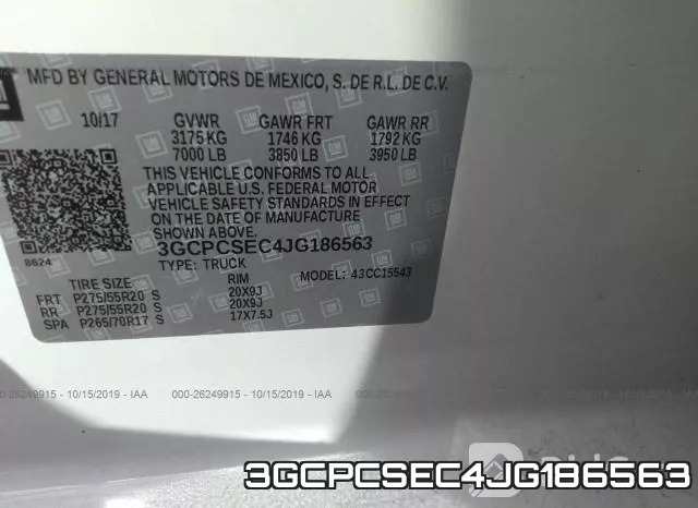3GCPCSEC4JG186563 фото 5