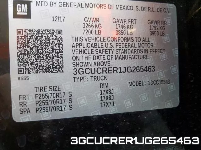 3GCUCRER1JG265463 фото 2