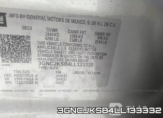 3GNCJKSB4LL133332 фото 8