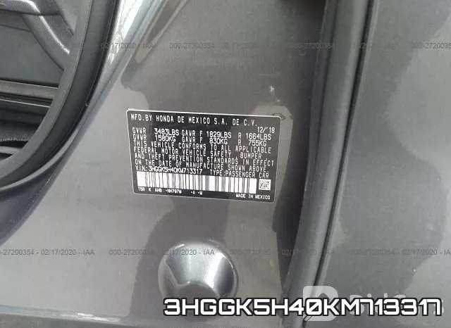 3HGGK5H40KM713317 фото 5