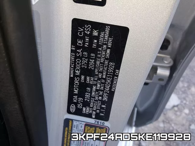 3KPF24AD5KE119928 фото 2