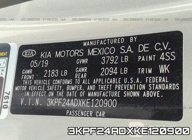 3KPF24ADXKE120900 фото 7