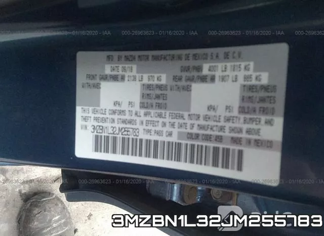 3MZBN1L32JM255783 фото 6