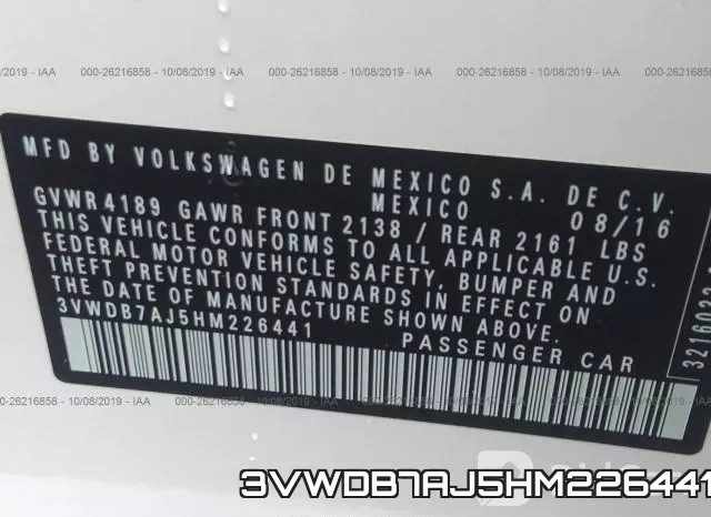 3VWDB7AJ5HM226441 фото 8