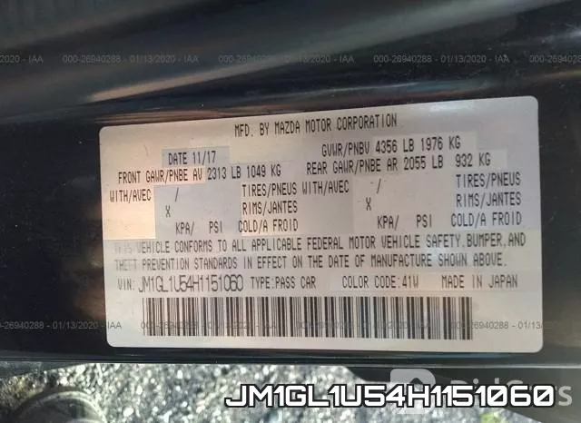 JM1GL1U54H1151060 фото 7
