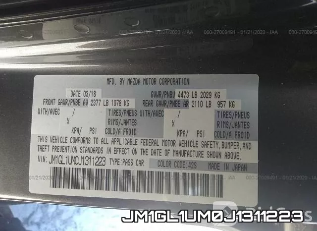 JM1GL1UM0J1311223 фото 6