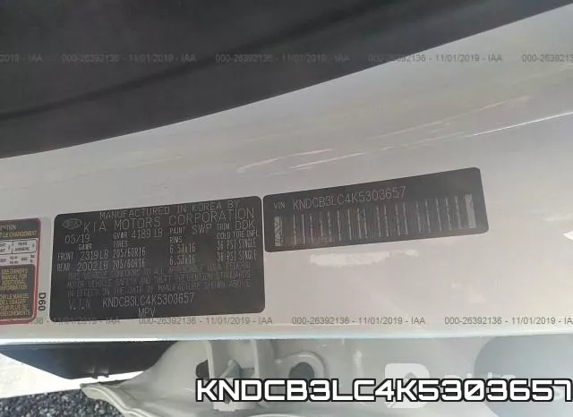 KNDCB3LC4K5303657 фото 9