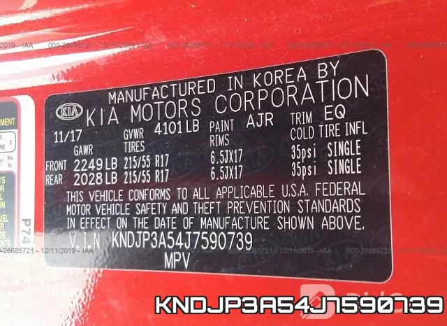 KNDJP3A54J7590739 фото 9