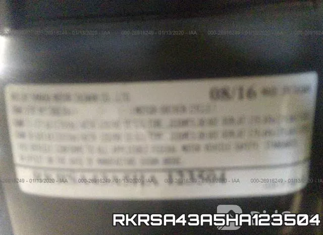 RKRSA43A5HA123504 фото 2