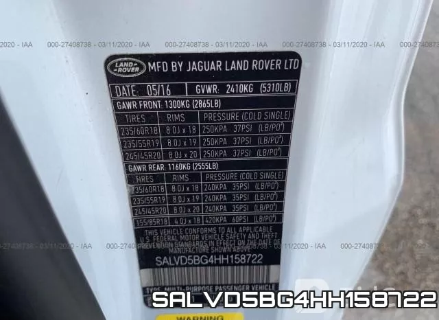 SALVD5BG4HH158722 фото 7