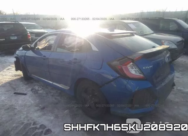 SHHFK7H65KU208920 фото 3
