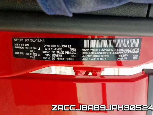ZACCJBAB9JPH30524 фото 2