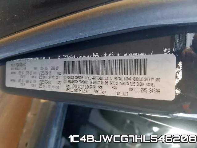 1C4BJWCG7HL546208 фото 2