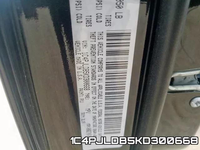 1C4PJLDB5KD300668 фото 2