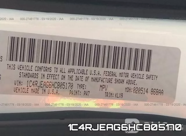 1C4RJEAG6HC805170 фото 8