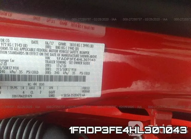 1FADP3FE4HL307043 фото 7
