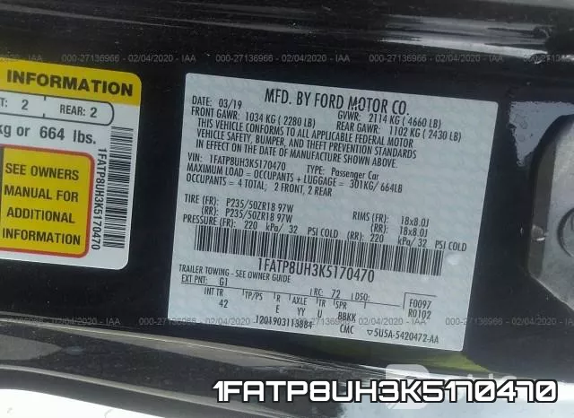 1FATP8UH3K5170470 фото 6