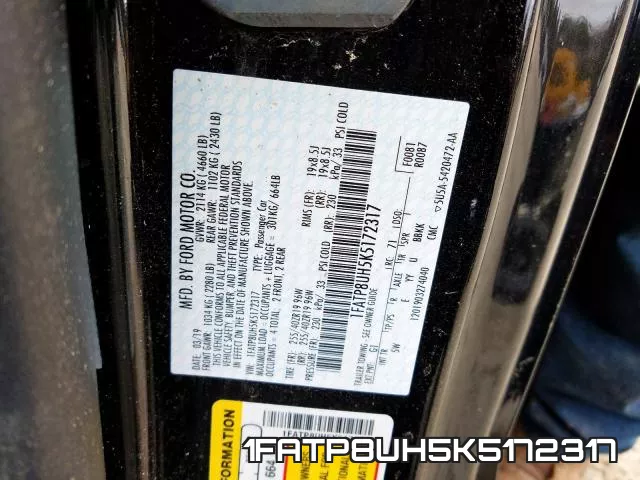 1FATP8UH5K5172317 фото 2