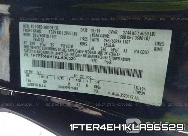 1FTER4EH1KLA96529 фото 6