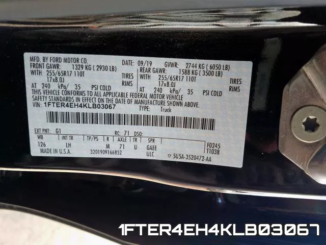 1FTER4EH4KLB03067 фото 2