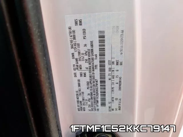 1FTMF1C52KKC79147 фото 2