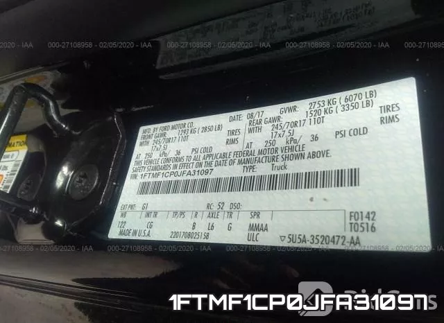1FTMF1CP0JFA31097 фото 6