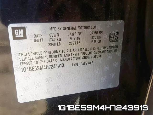 1G1BE5SM4H7243913 фото 2