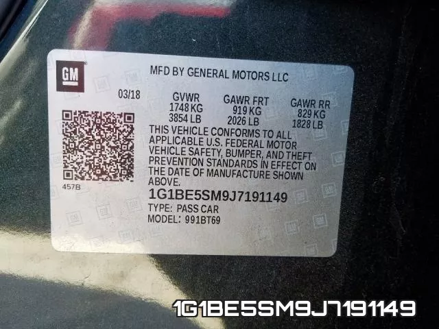 1G1BE5SM9J7191149 фото 2