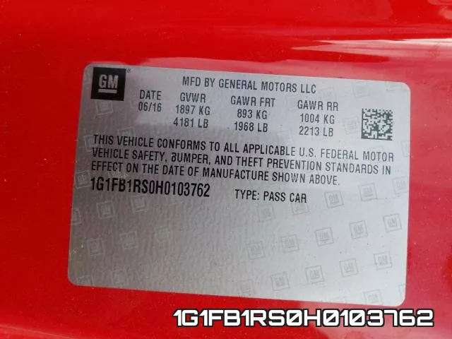 1G1FB1RS0H0103762 фото 2