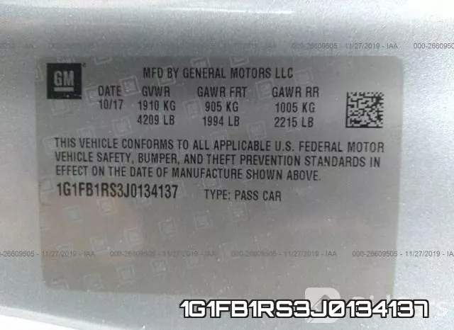 1G1FB1RS3J0134137 фото 6