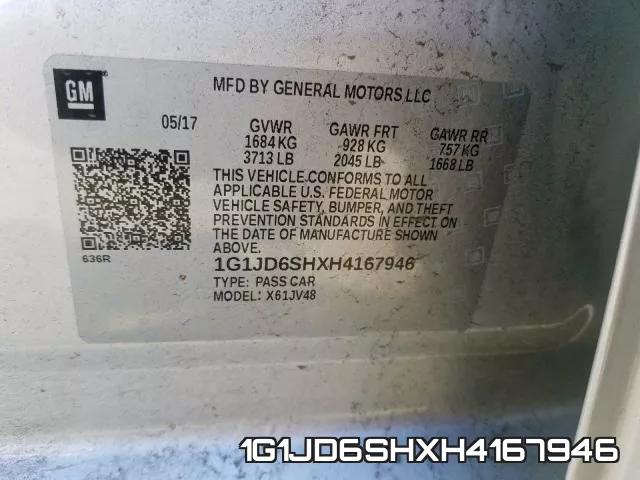 1G1JD6SHXH4167946 фото 2