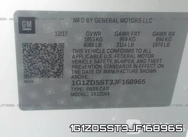 1G1ZD5ST3JF168965 фото 6