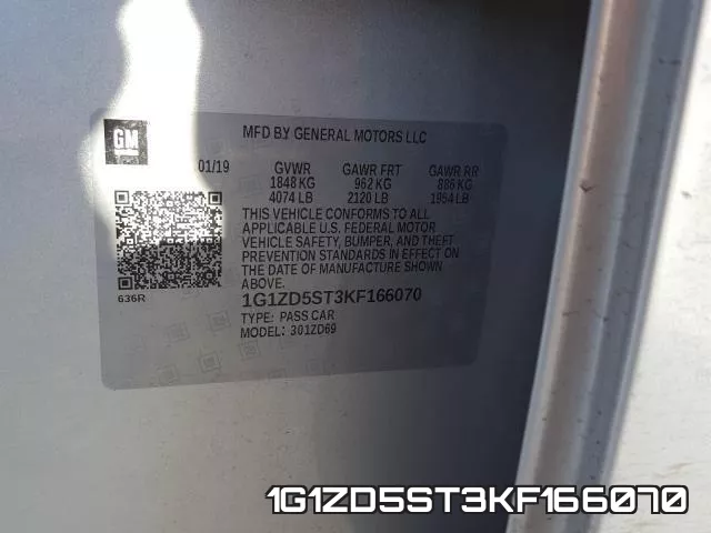 1G1ZD5ST3KF166070 фото 2