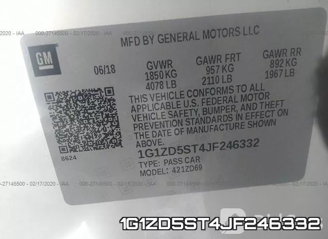1G1ZD5ST4JF246332 фото 7