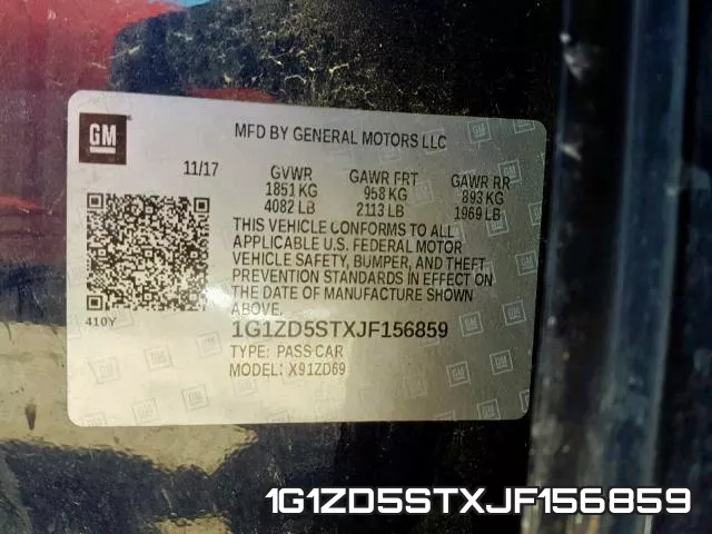 1G1ZD5STXJF156859 фото 2
