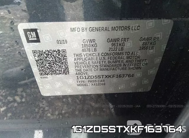 1G1ZD5STXKF163764 фото 5