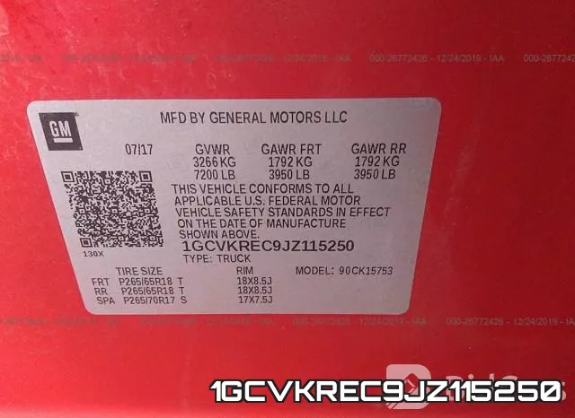 1GCVKREC9JZ115250 фото 9