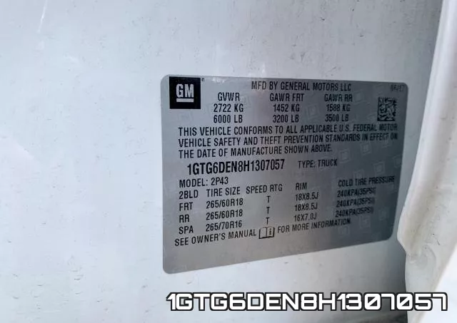 1GTG6DEN8H1307057 фото 2