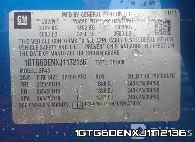 1GTG6DENXJ1172136 фото 8