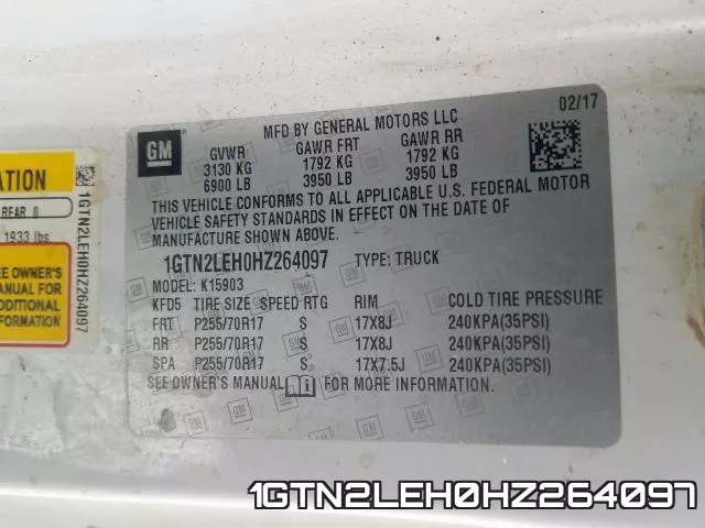 1GTN2LEH0HZ264097 фото 2