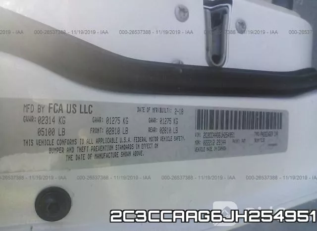 2C3CCAAG6JH254951 фото 7