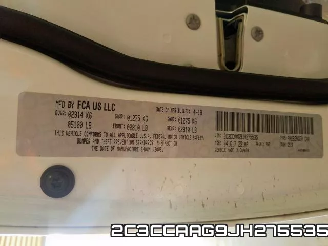 2C3CCAAG9JH275535 фото 2