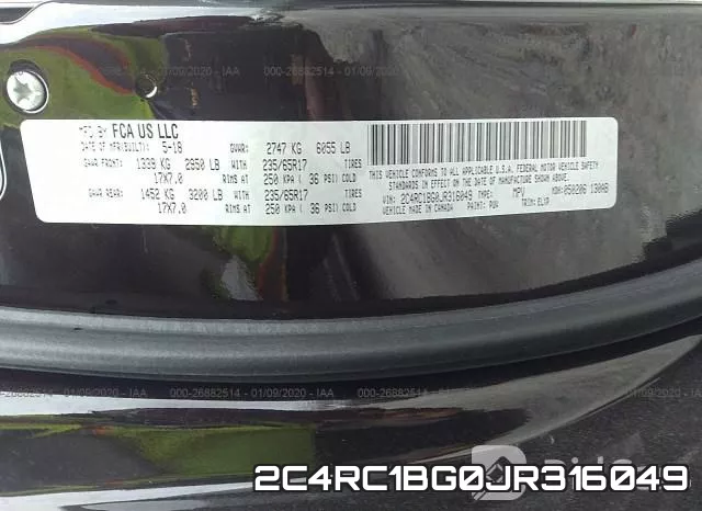 2C4RC1BG0JR316049 фото 4