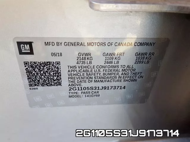 2G1105S31J9173714 фото 2