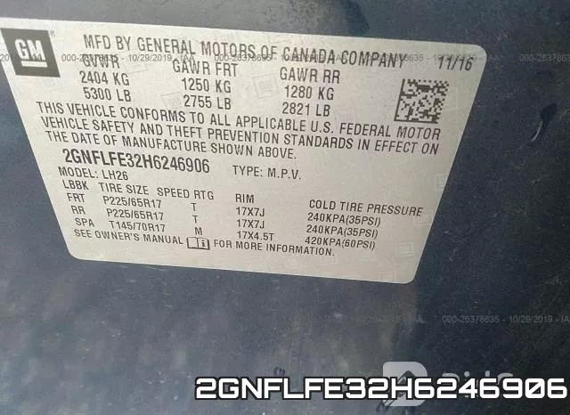 2GNFLFE32H6246906 фото 6