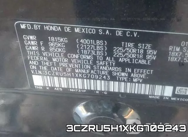 3CZRU5H1XKG709243 фото 9