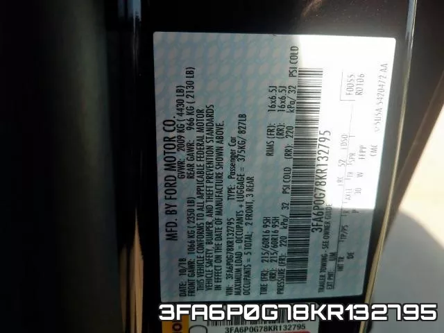 3FA6P0G78KR132795 фото 2