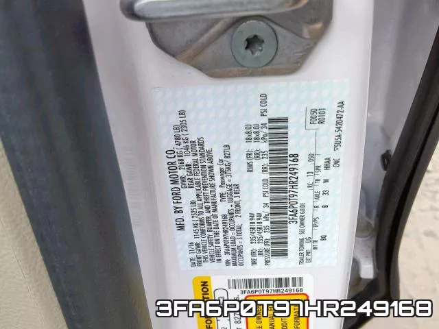 3FA6P0T97HR249168 фото 2